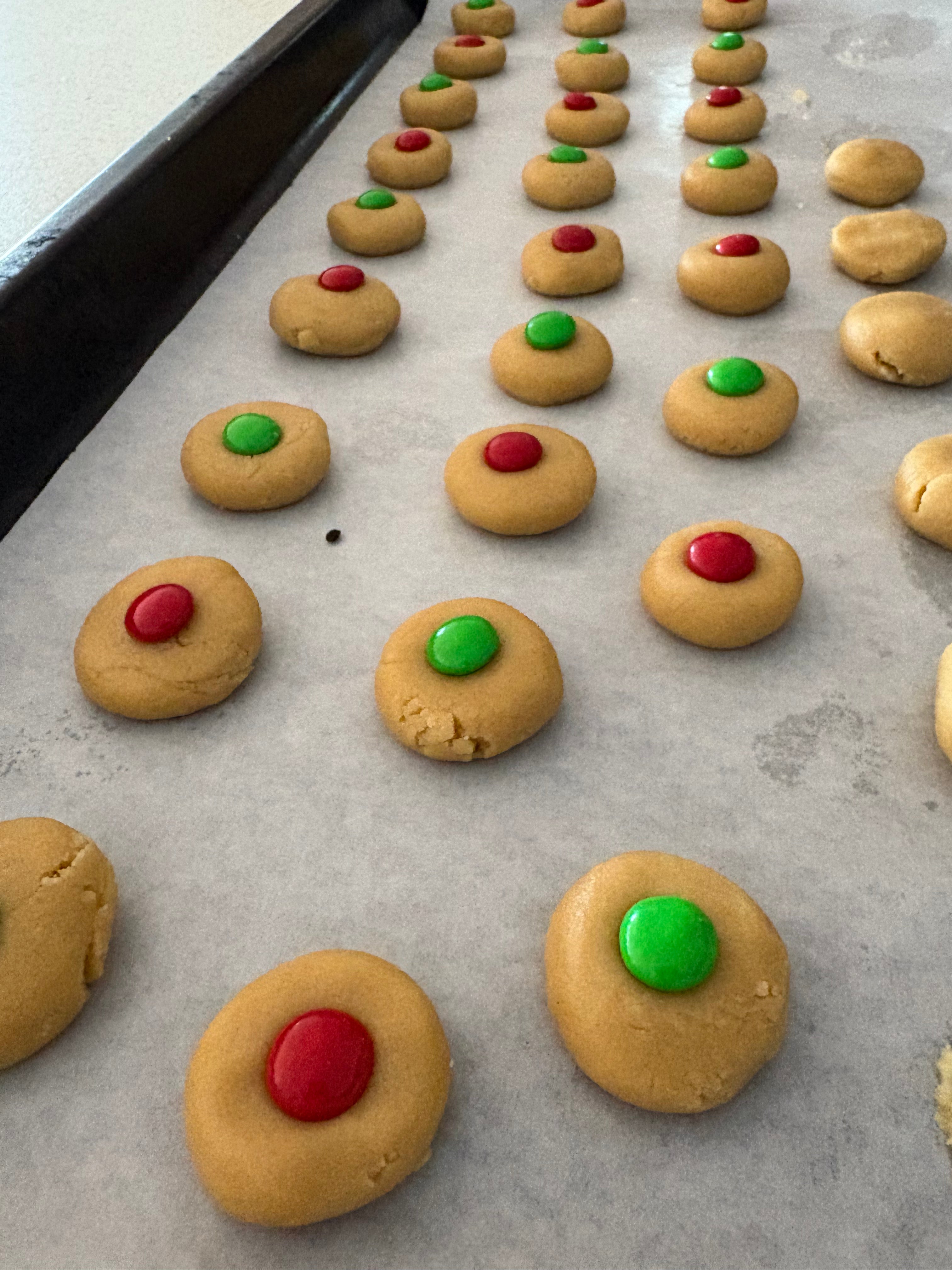 Christmas M+M Cookies - 5 pack (large)