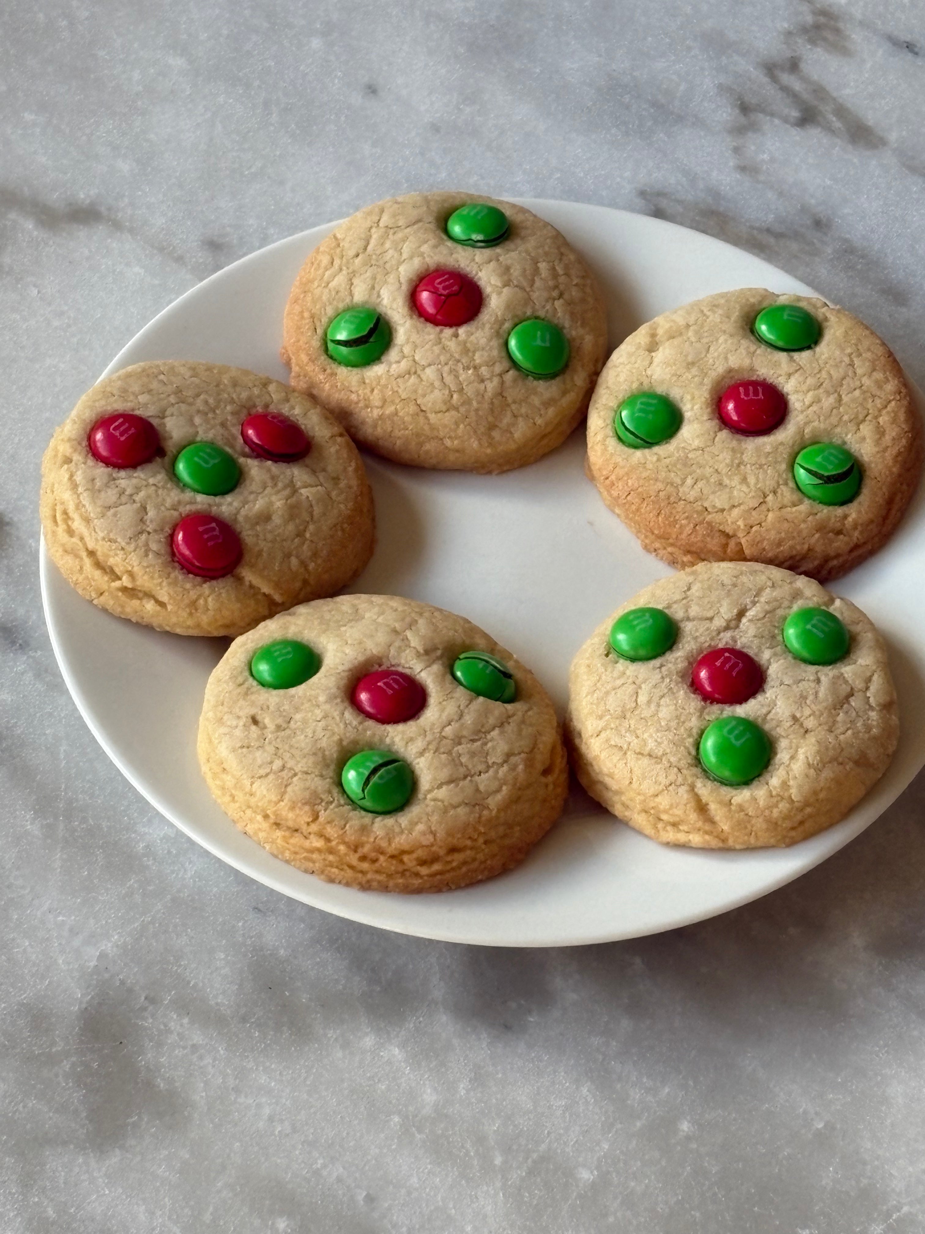 Christmas M+M Cookies - 5 pack (large)