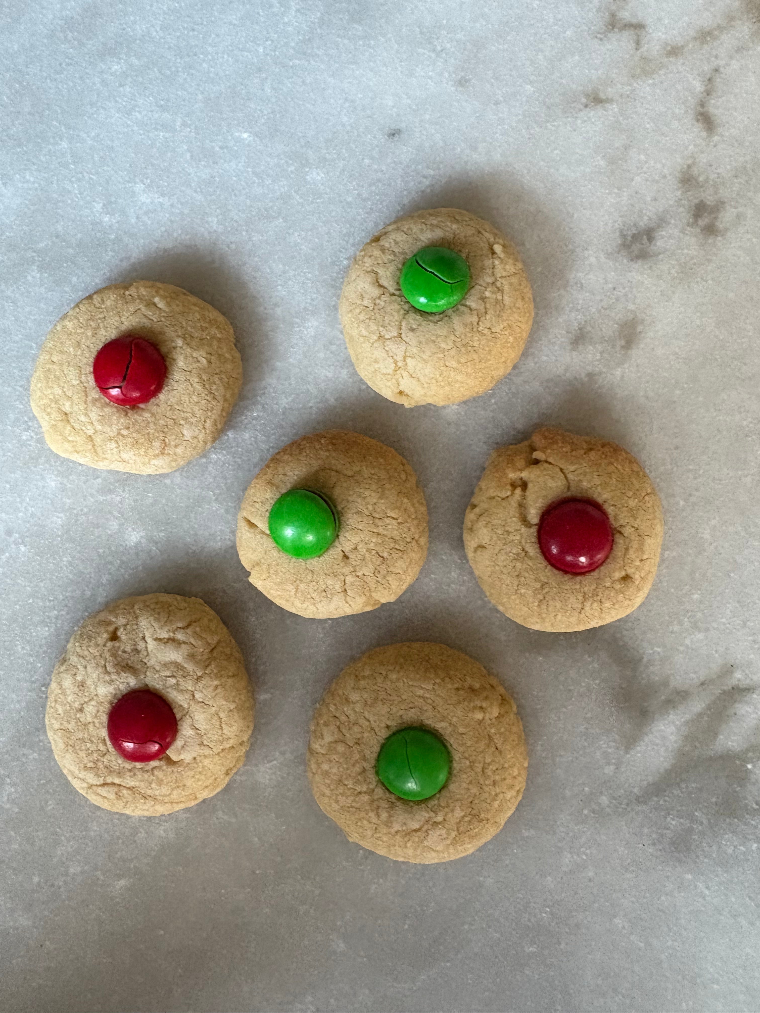 Christmas M+M Cookies - 6 pack (mini)